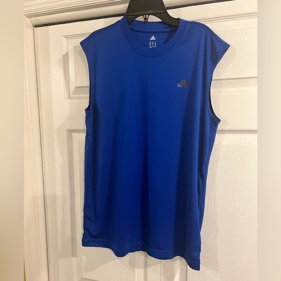Bright blue adidas Climalite Activewear for men in Excellent pre owned condition - Picture 2 of 8